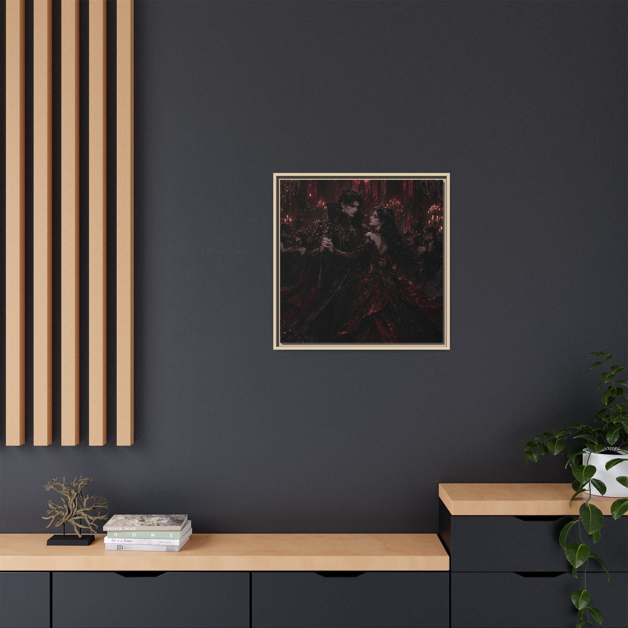 Gothic Romance Matte Canvas Print (Framed)