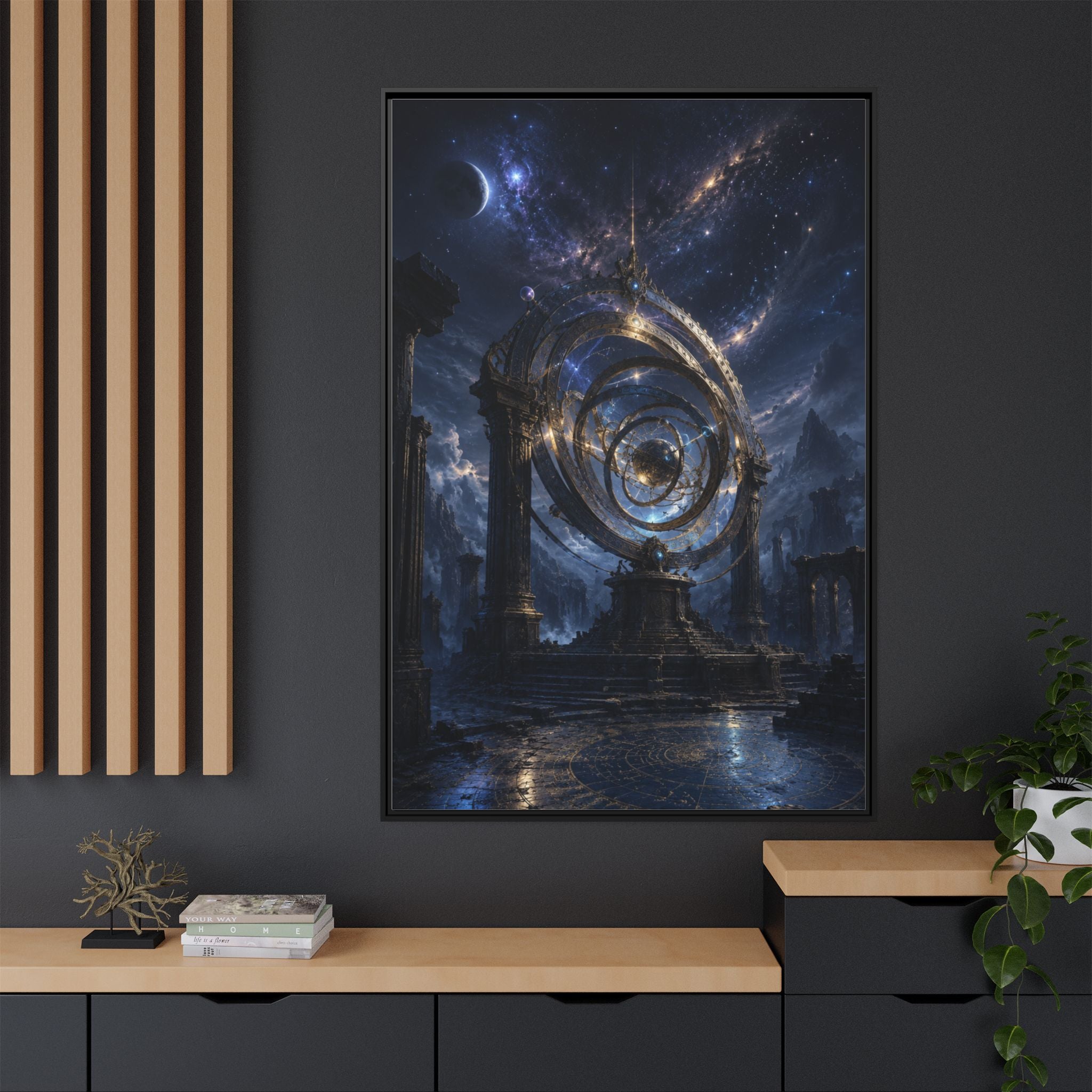 Mystical Astral Portal Matte Canvas Print — Framed Wall Art