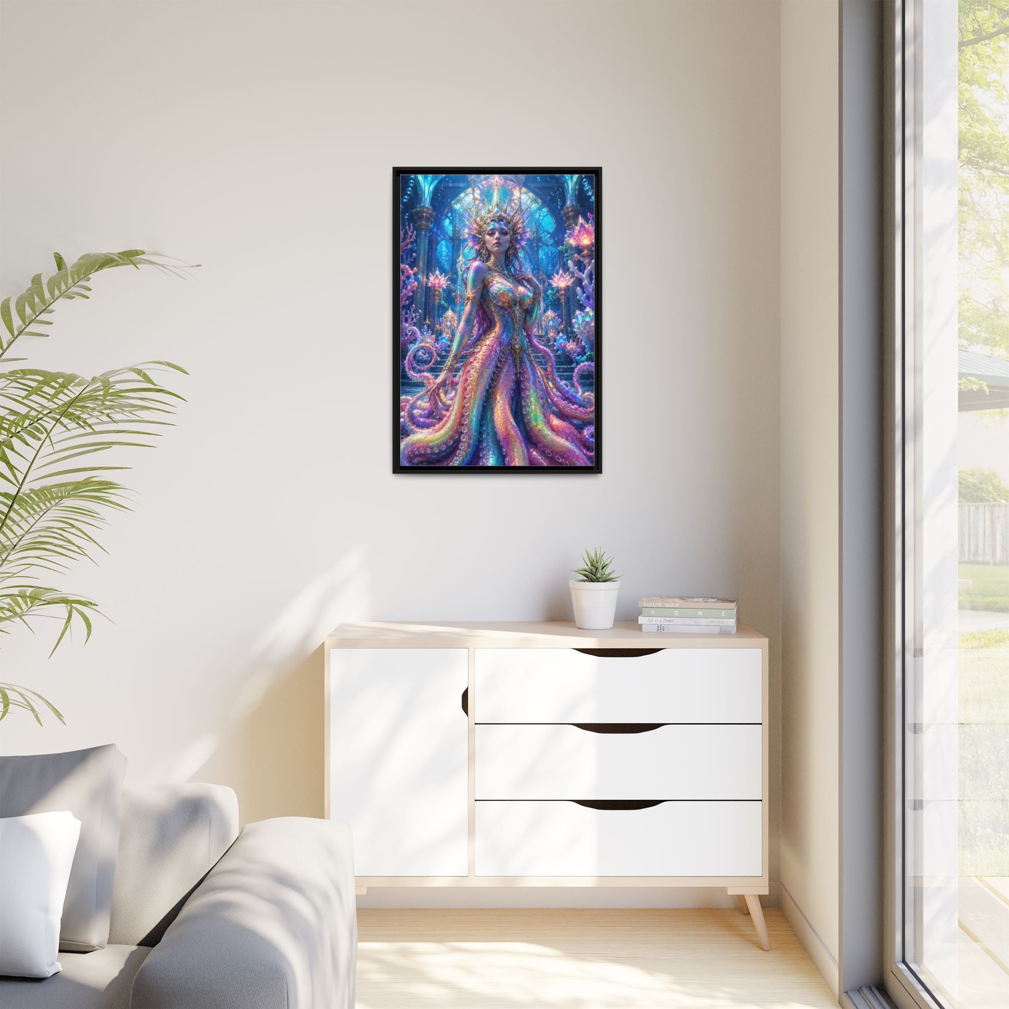 Rainbow Sea Empress Matte Canvas Print (Framed)