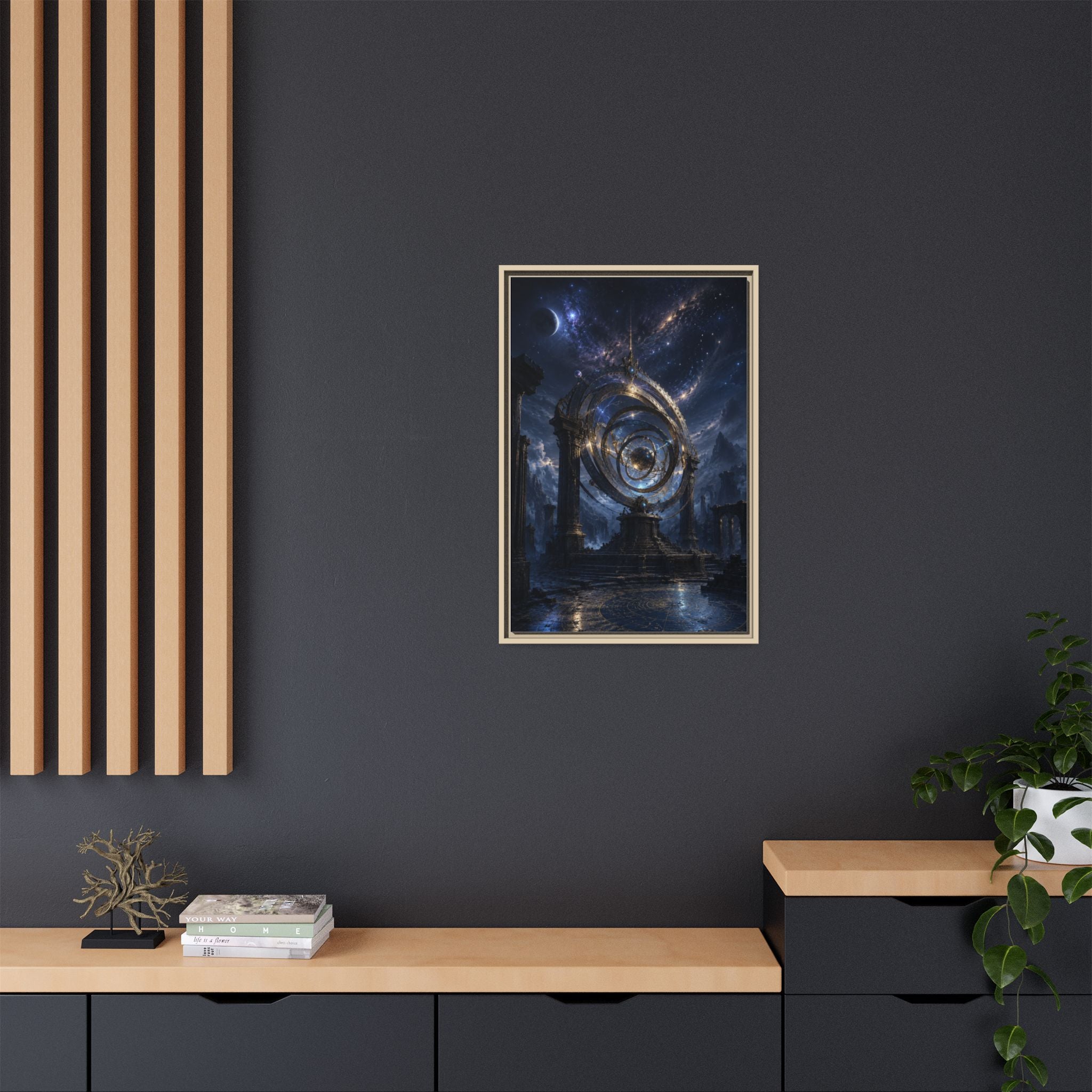 Mystical Astral Portal Matte Canvas Print — Framed Wall Art