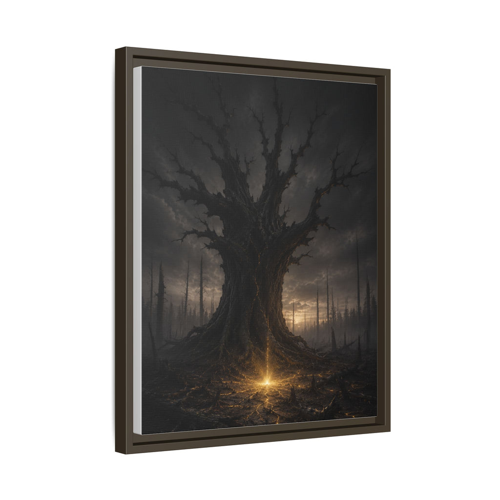 Dark Fantasy Tree Canvas Print — Framed Matte Wall Art