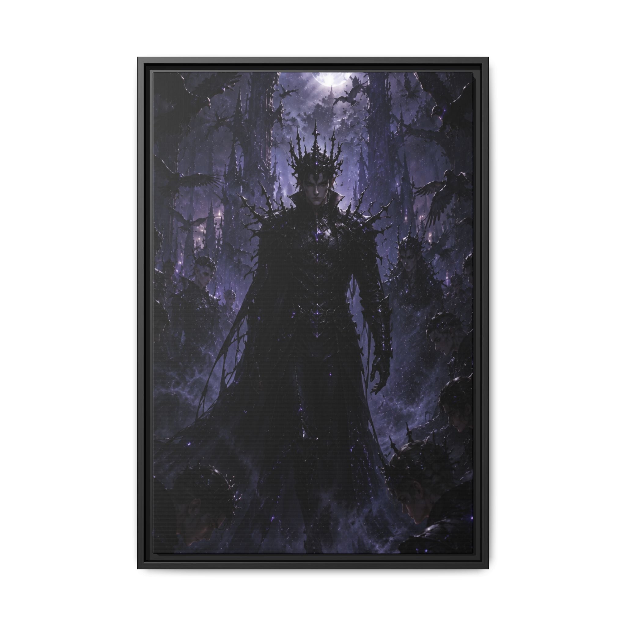 Dark King Fine Art Paper Print — Gothic Fantasy Wall Art