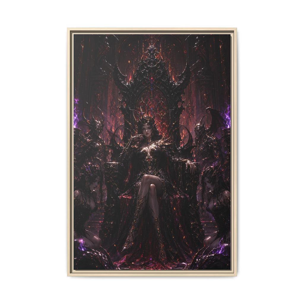 Dark Fantasy Queen Matte Canvas Framed Art