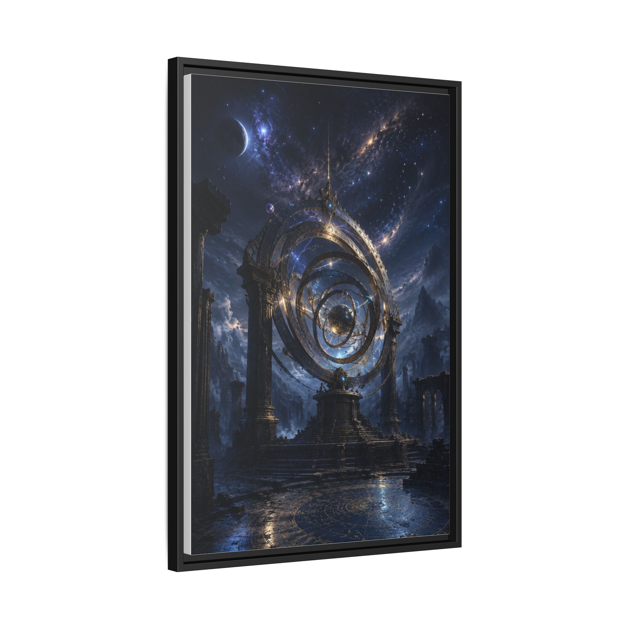Mystical Astral Portal Matte Canvas Print — Framed Wall Art