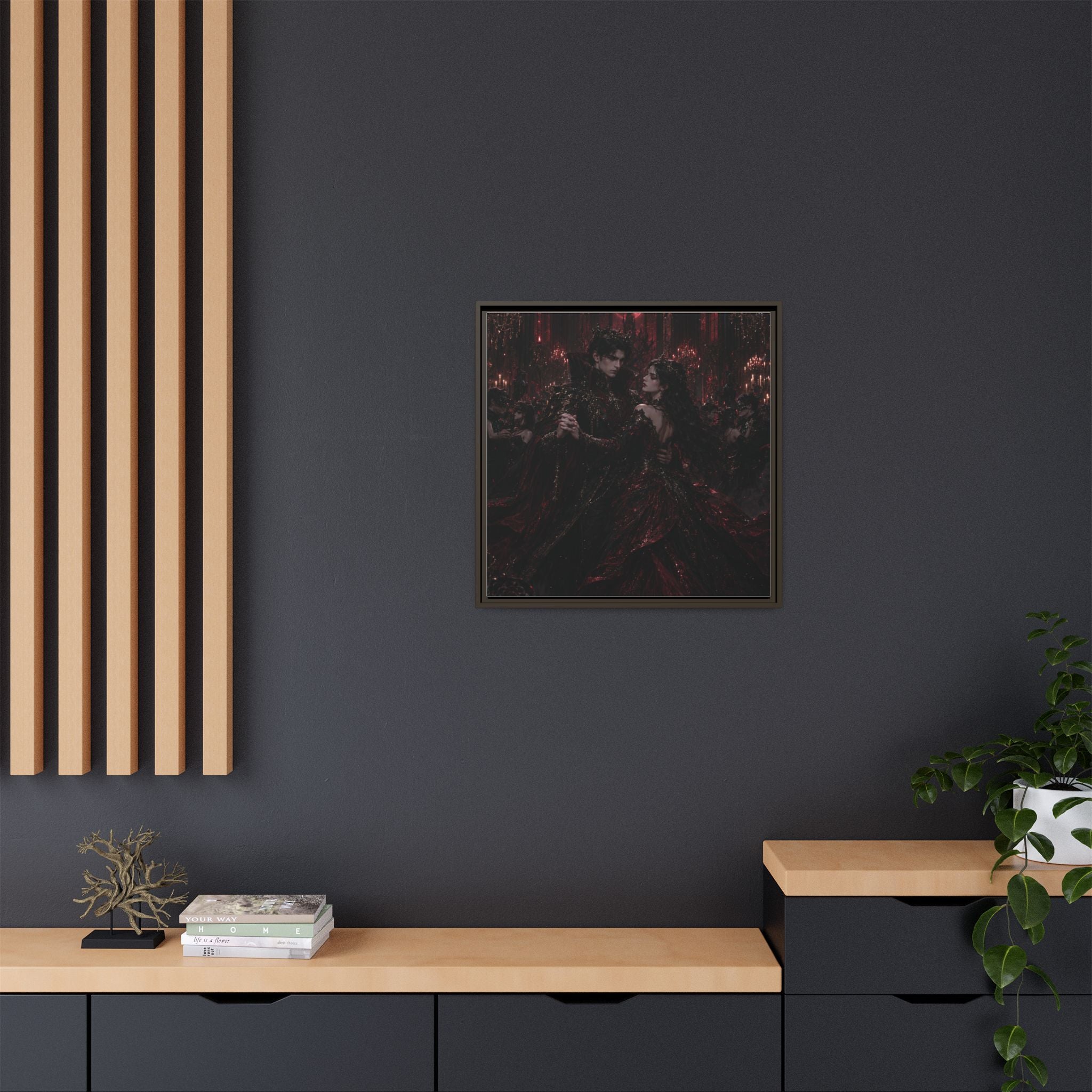 Gothic Romance Matte Canvas Print (Framed)