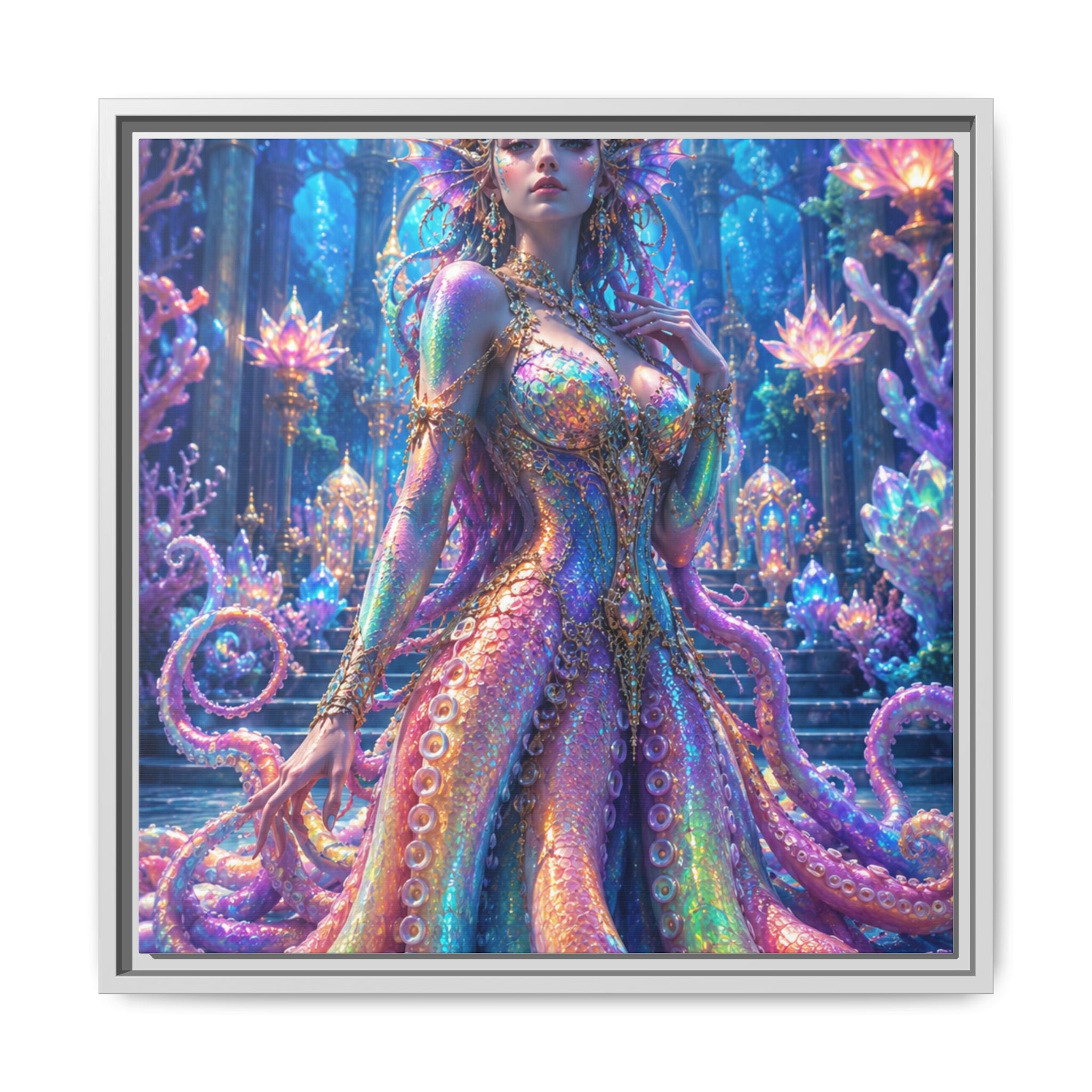 Rainbow Sea Empress Matte Canvas Print (Framed)
