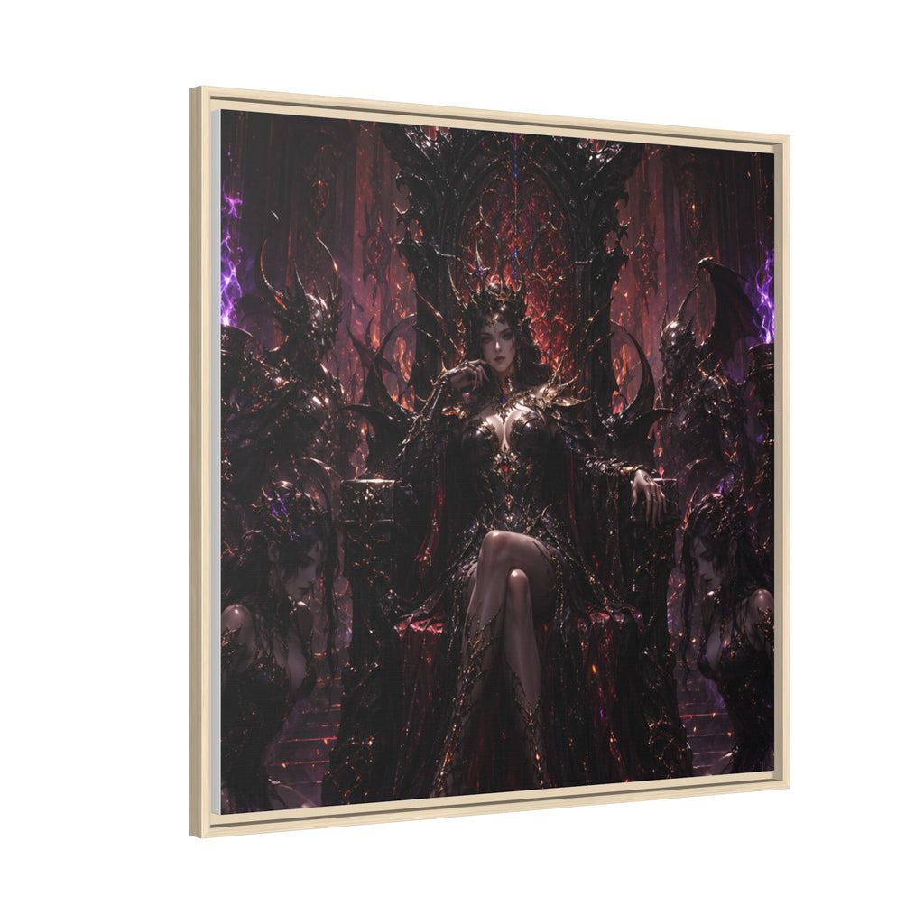 Dark Fantasy Queen Matte Canvas Framed Art