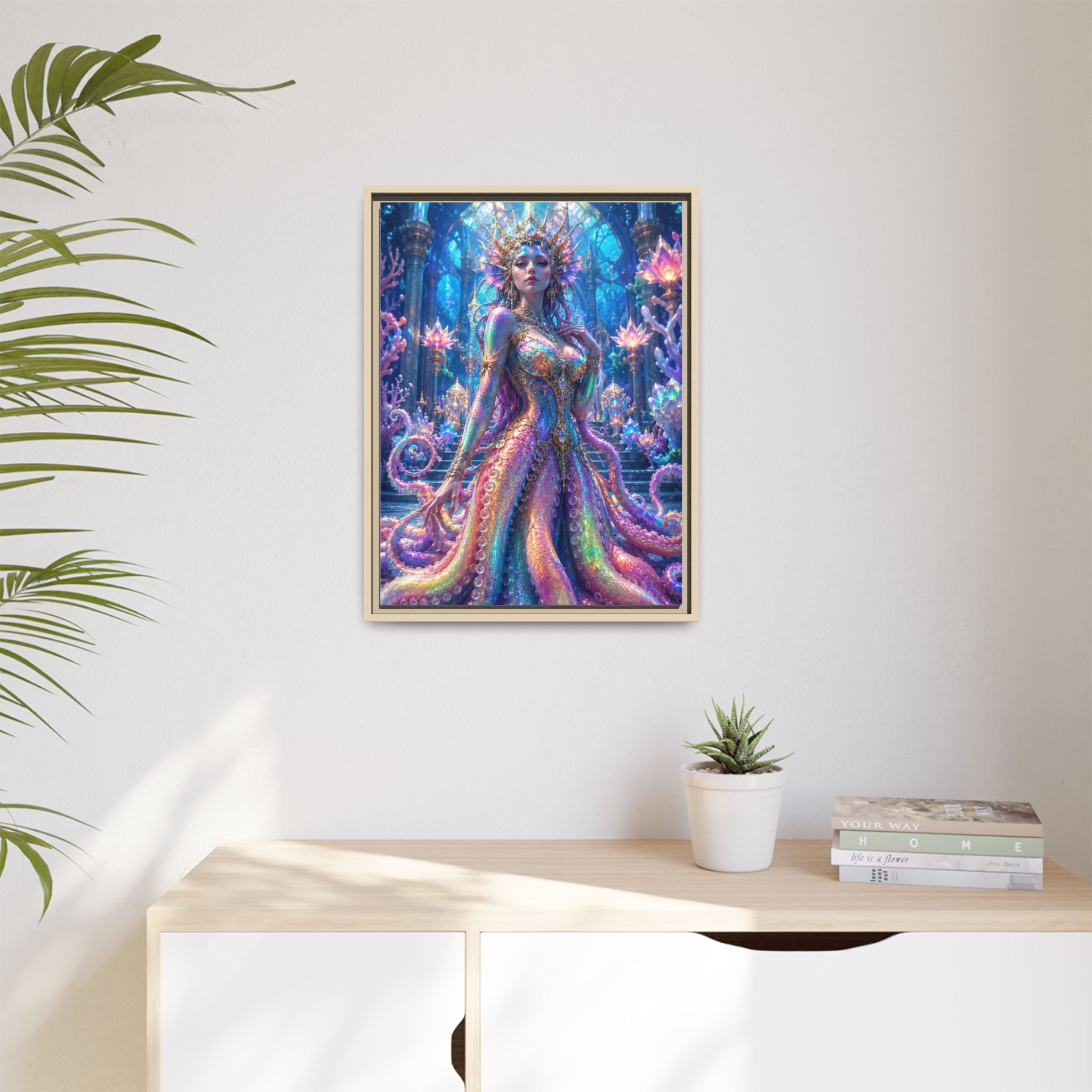 Rainbow Sea Empress Matte Canvas Print (Framed)