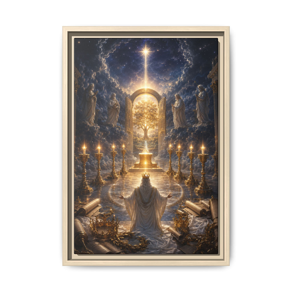 Fine Art Paper Print — Radiant Sacred Altar Scene
