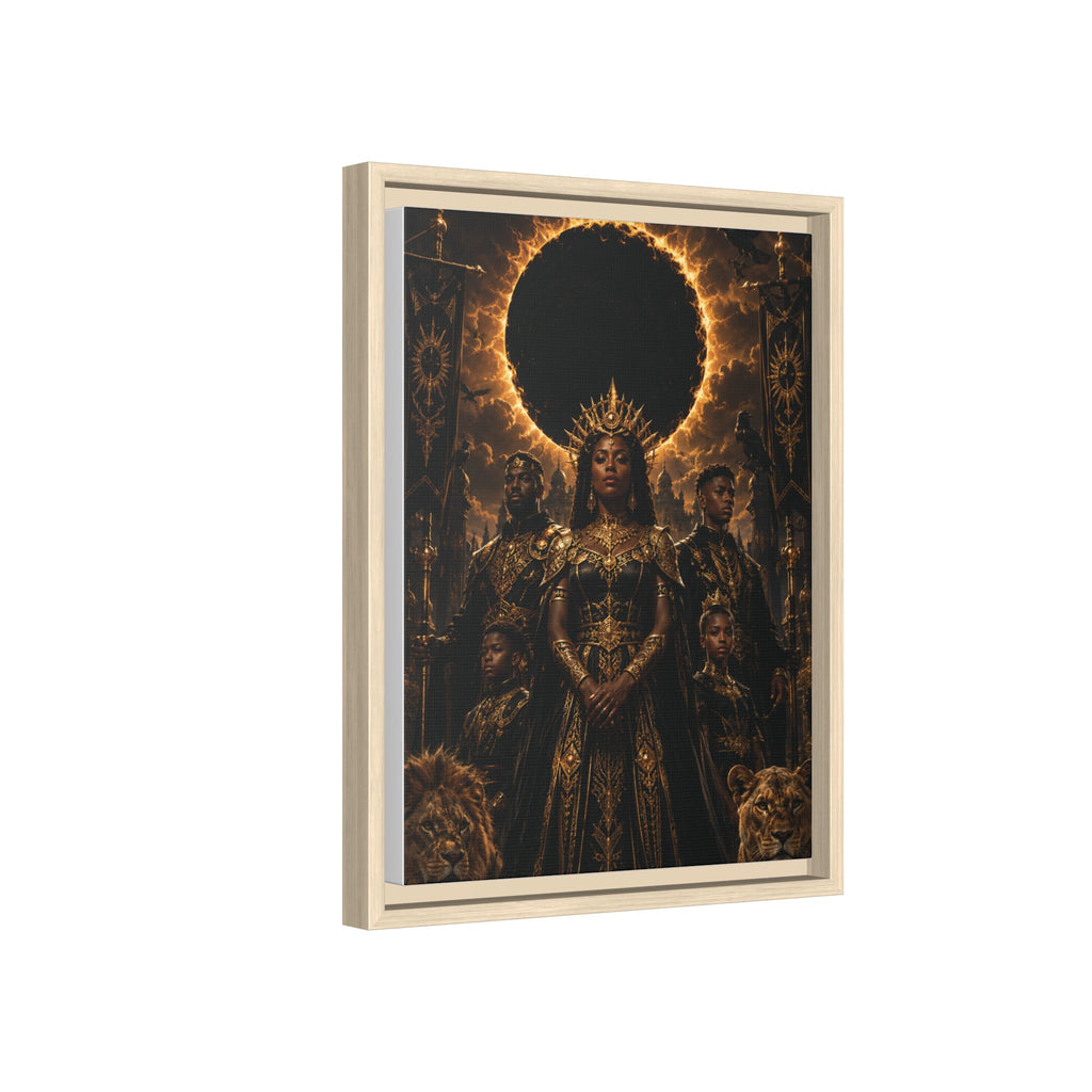 Regal Eclipse Matte Canvas Print — Framed Art Poster