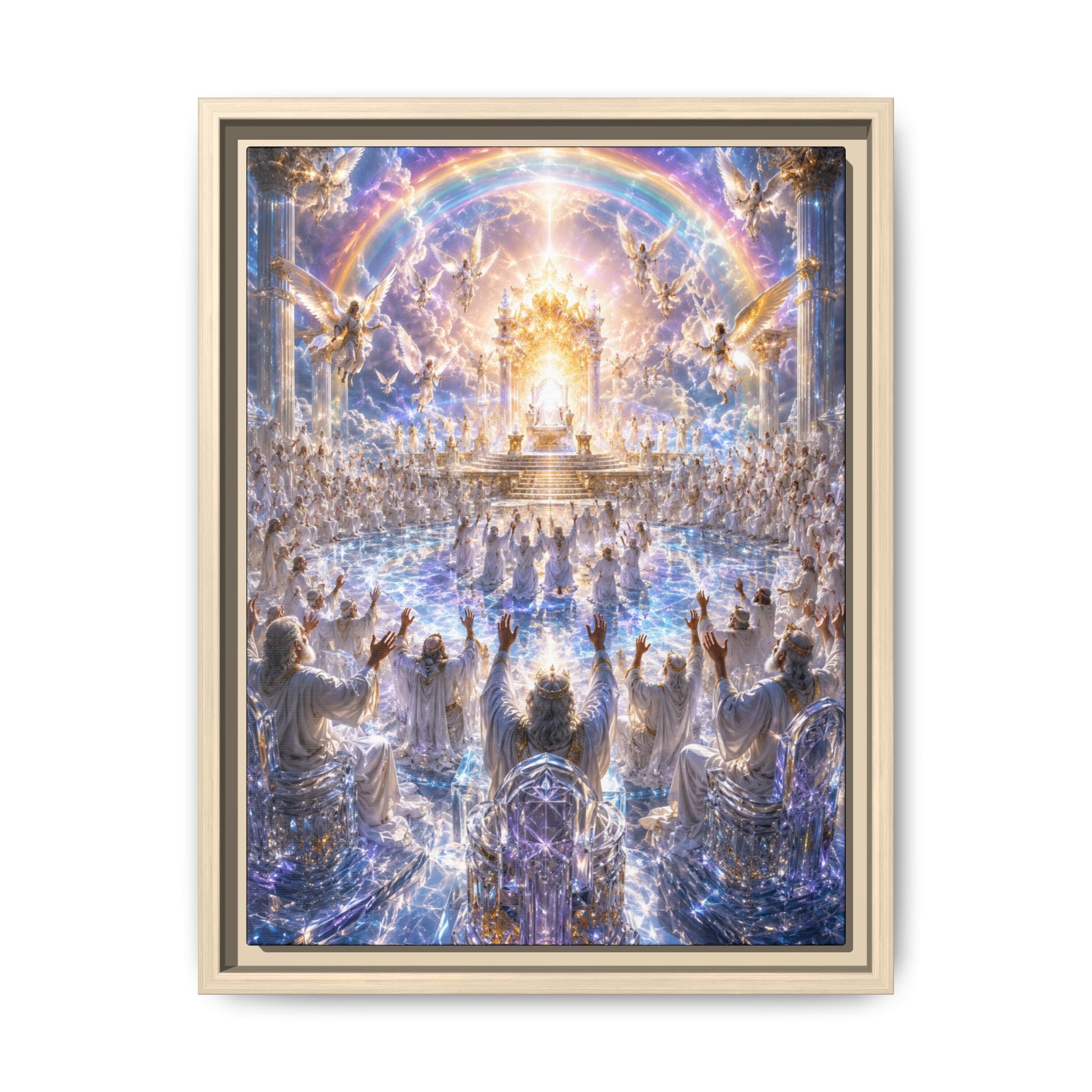 Heavenly Throne Room Fine Art Paper Print — Spiritual Wall Art