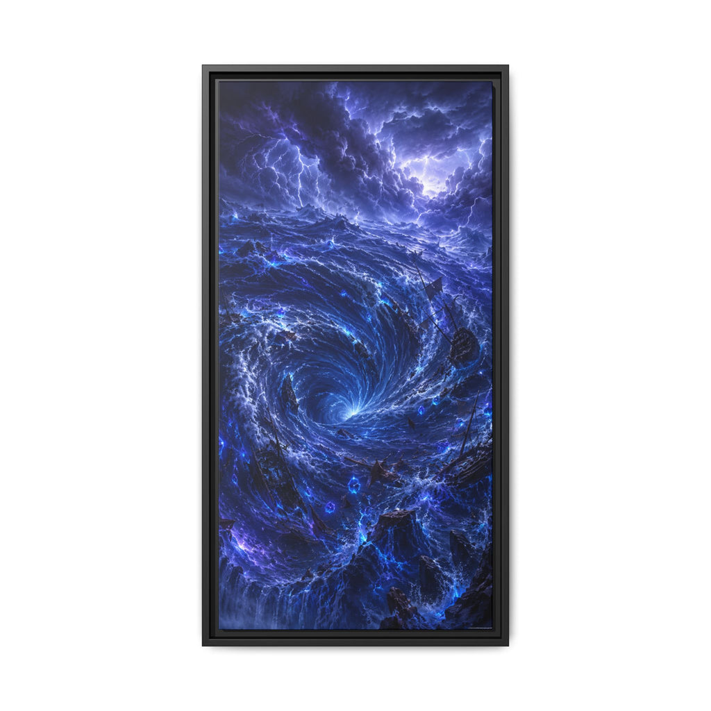 Fine Art Paper Print - Blue Cosmic Vortex Wall Art
