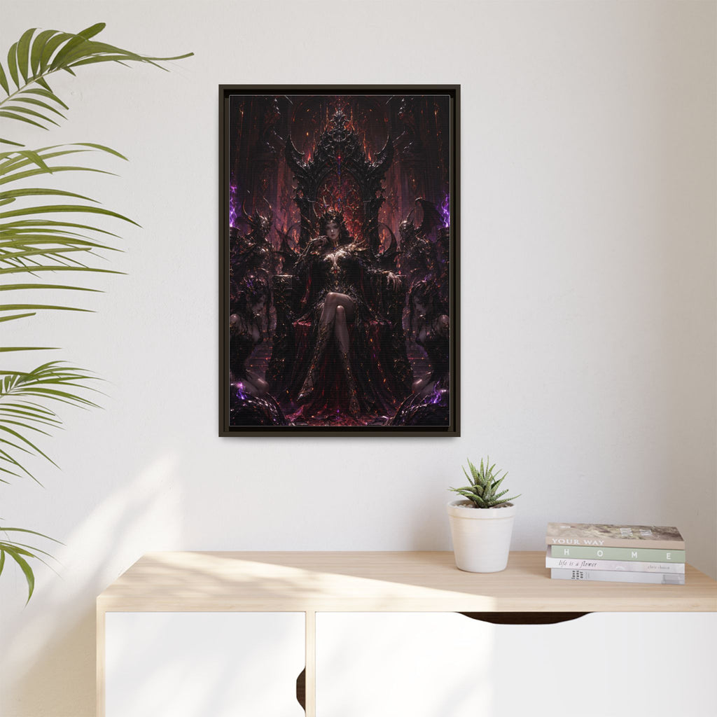 Dark Fantasy Queen Matte Canvas Framed Art