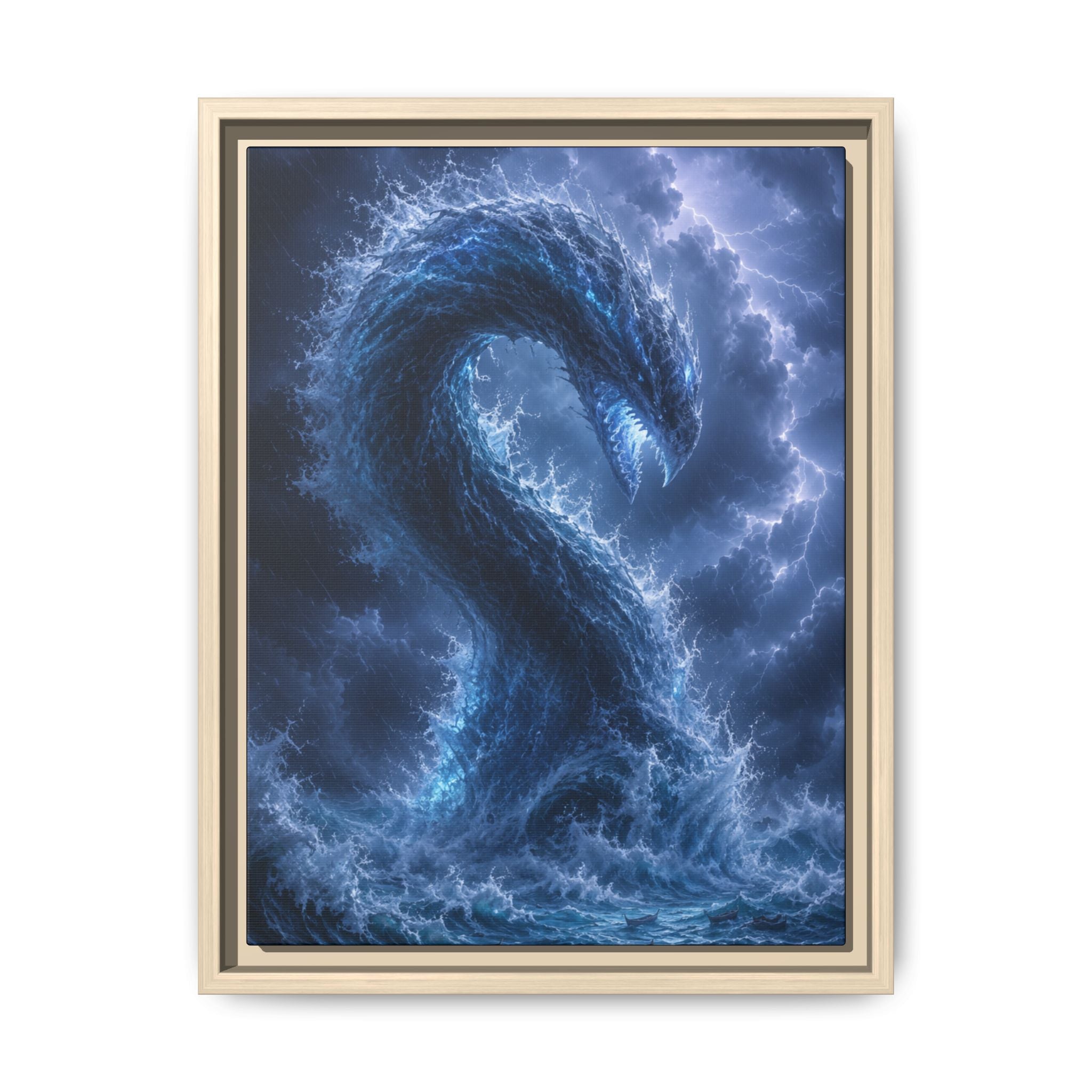 Storm Sea Serpent Fine Art Paper Print