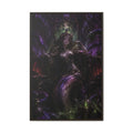 Dark Fantasy Goddess Fine Art Paper Print — Multi‑Color Wall Art