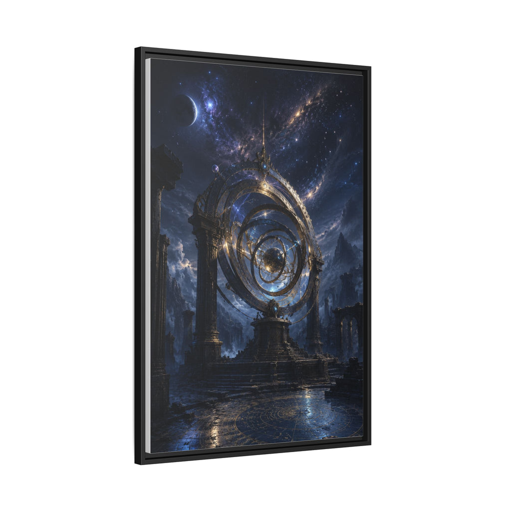 Mystical Astral Portal Matte Canvas Print — Framed Wall Art