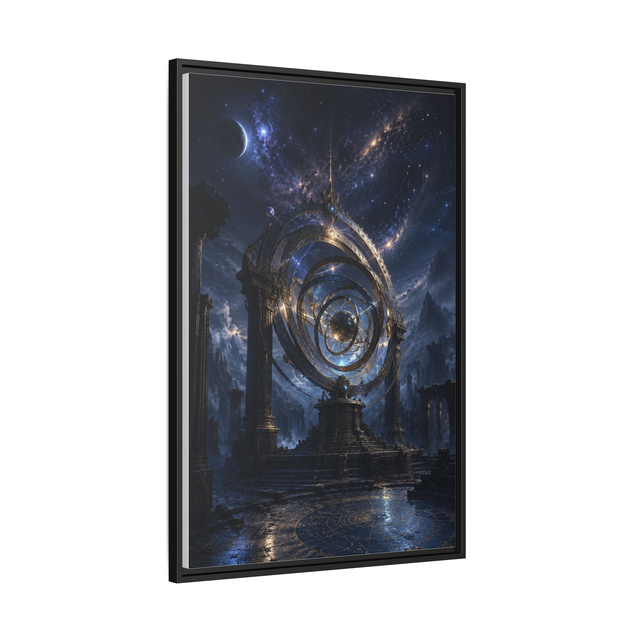 Mystical Astral Portal Matte Canvas Print — Framed Wall Art