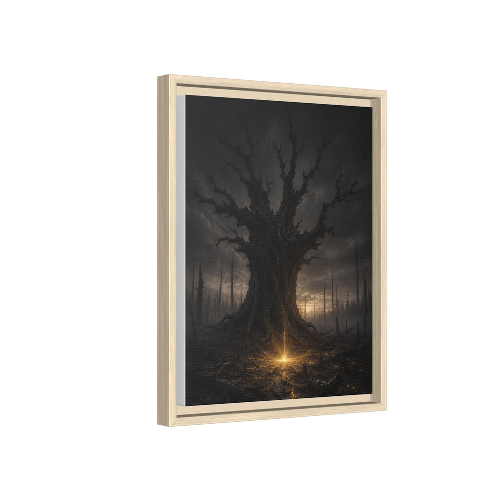 Dark Fantasy Tree Canvas Print — Framed Matte Wall Art