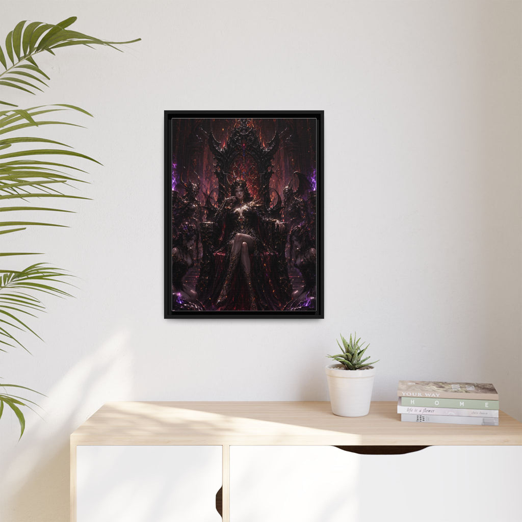 Dark Fantasy Queen Matte Canvas Framed Art
