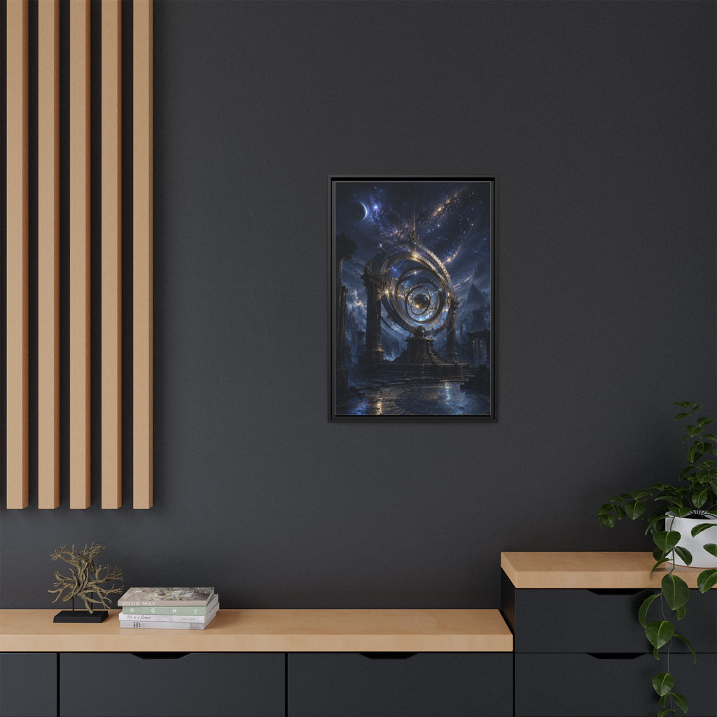 Mystical Astral Portal Matte Canvas Print — Framed Wall Art