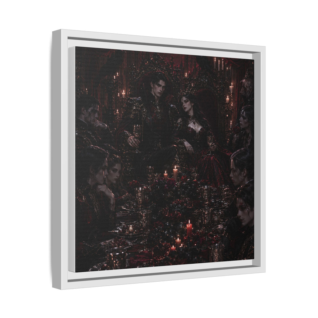 Gothic Victorian Dinner Party Matte Framed Canvas
