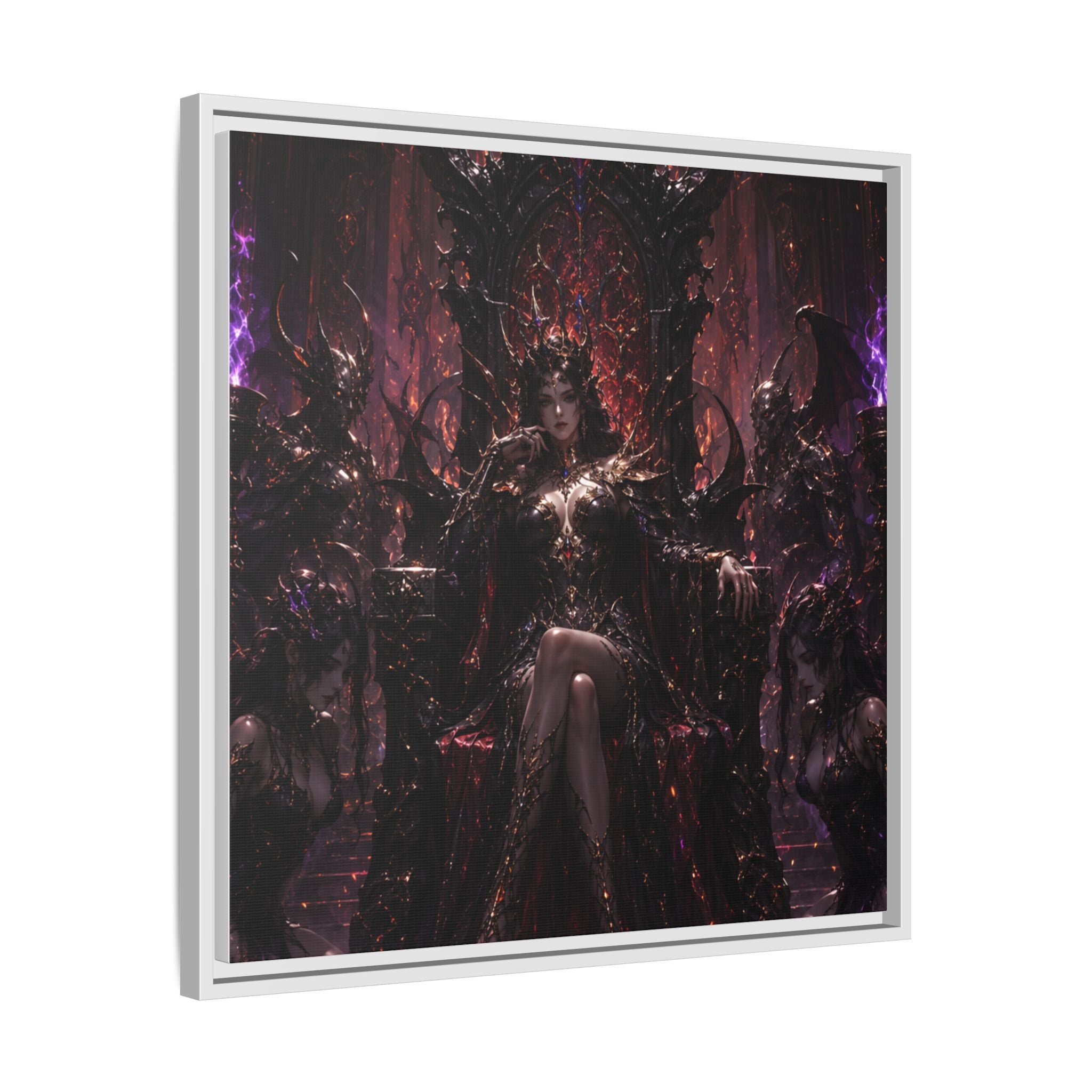 Dark Fantasy Queen Matte Canvas Framed Art