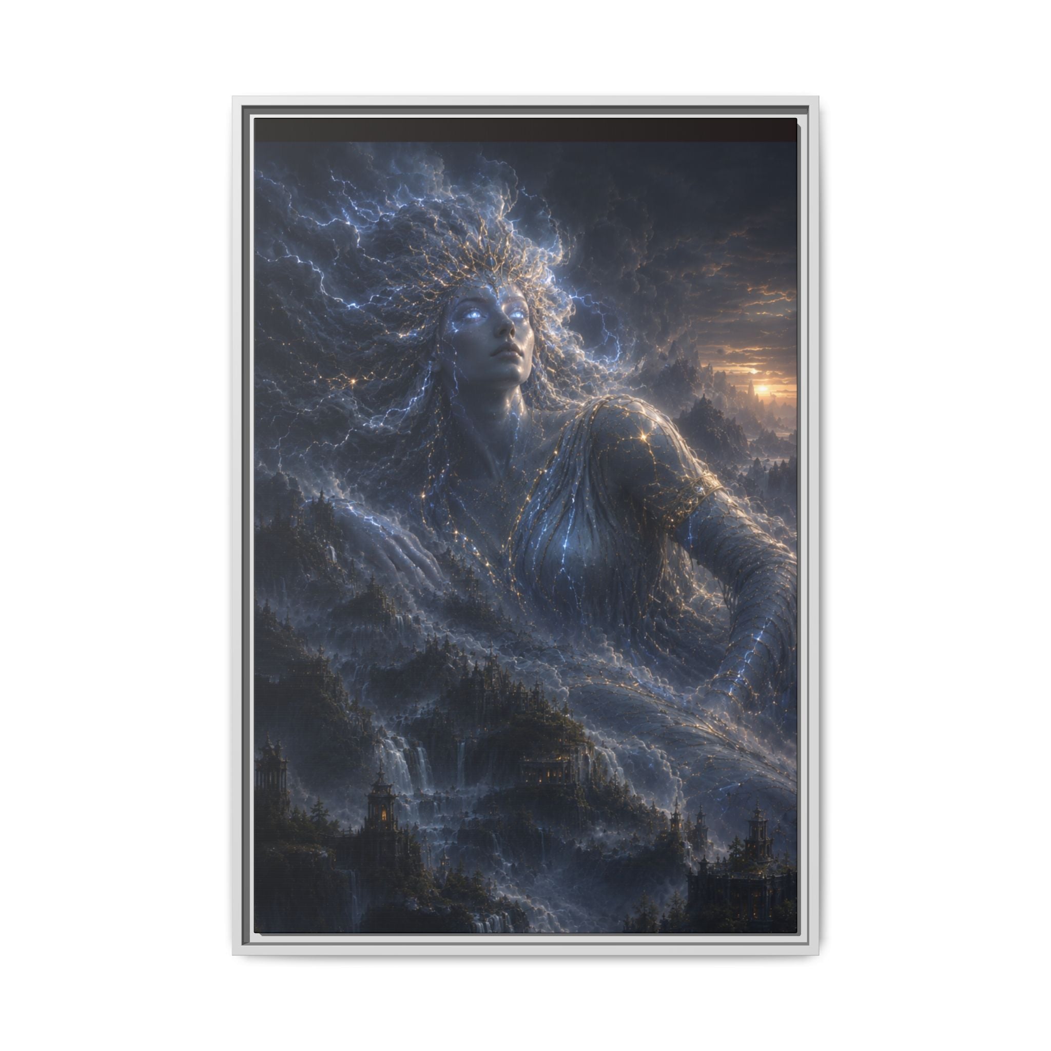Fine Art Paper Print – Ethereal Night Goddess Wall Art