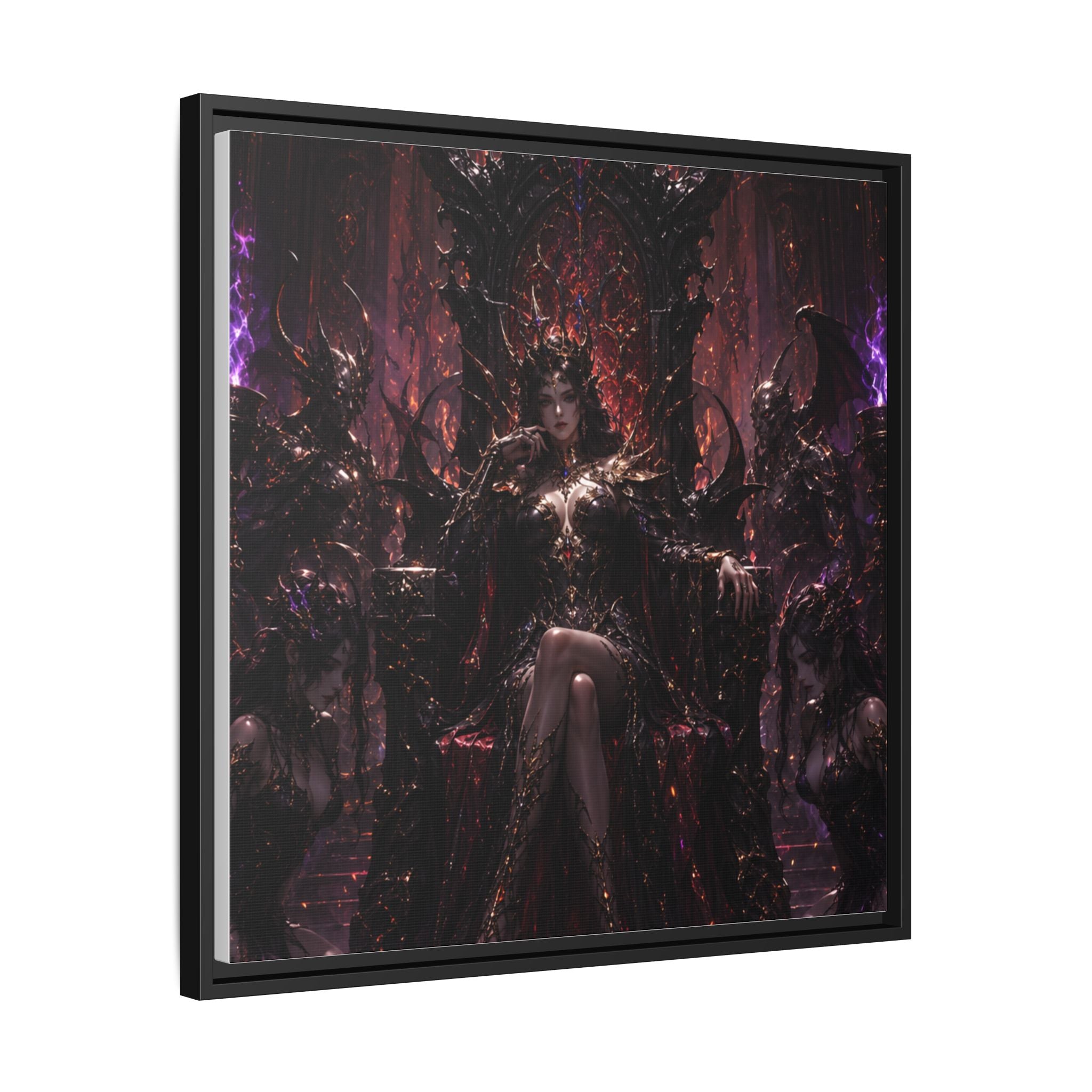 Dark Fantasy Queen Matte Canvas Framed Art