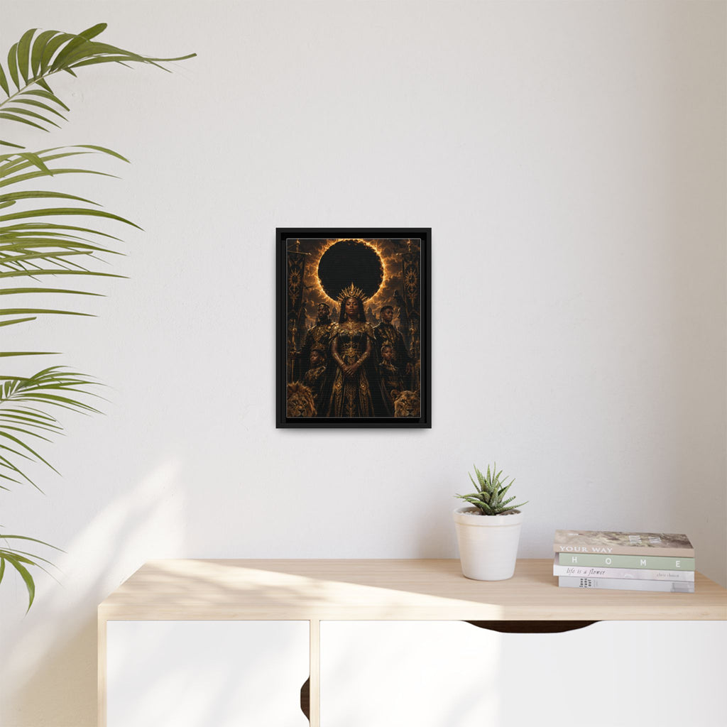 Regal Eclipse Matte Canvas Print — Framed Art Poster