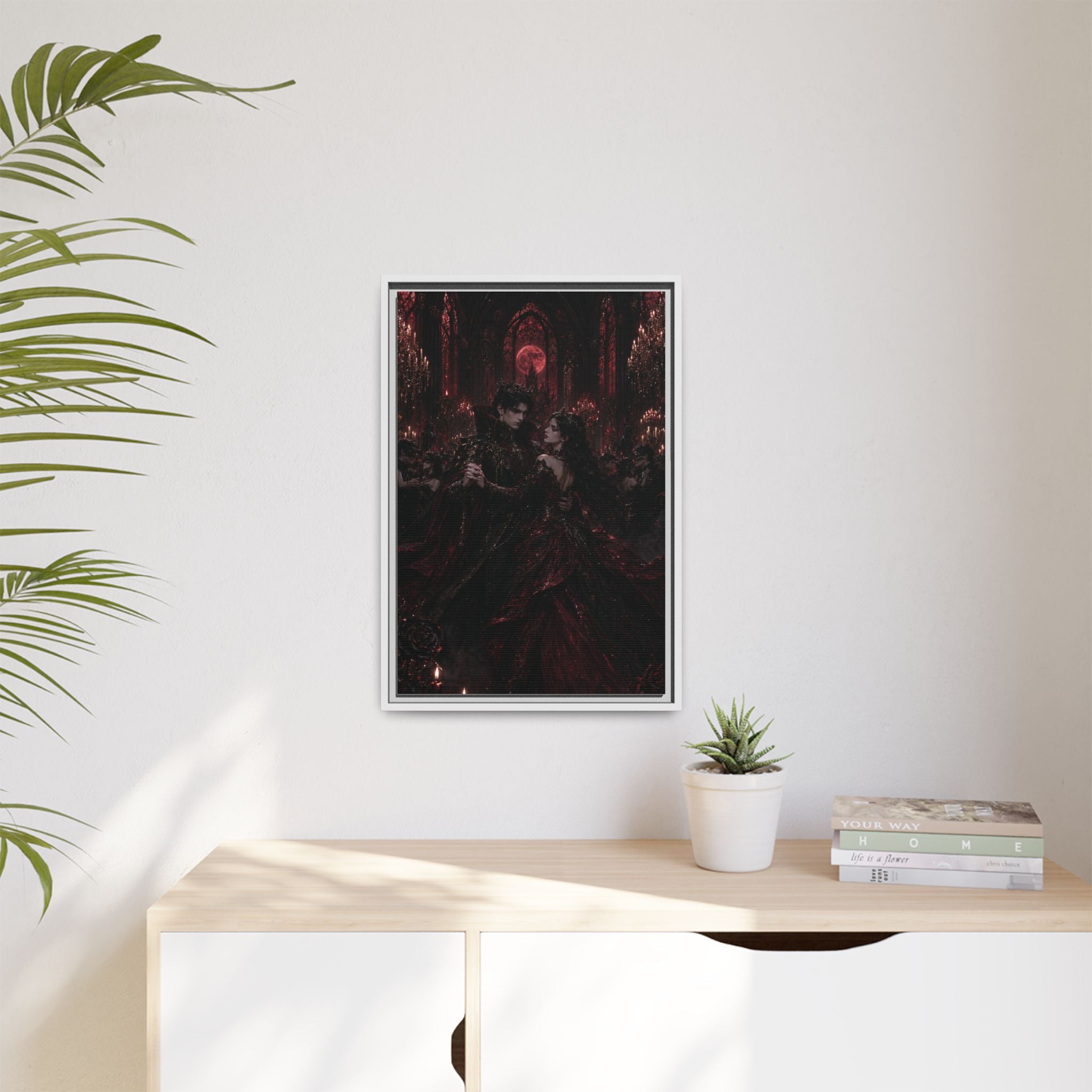 Gothic Romance Matte Canvas Print (Framed)