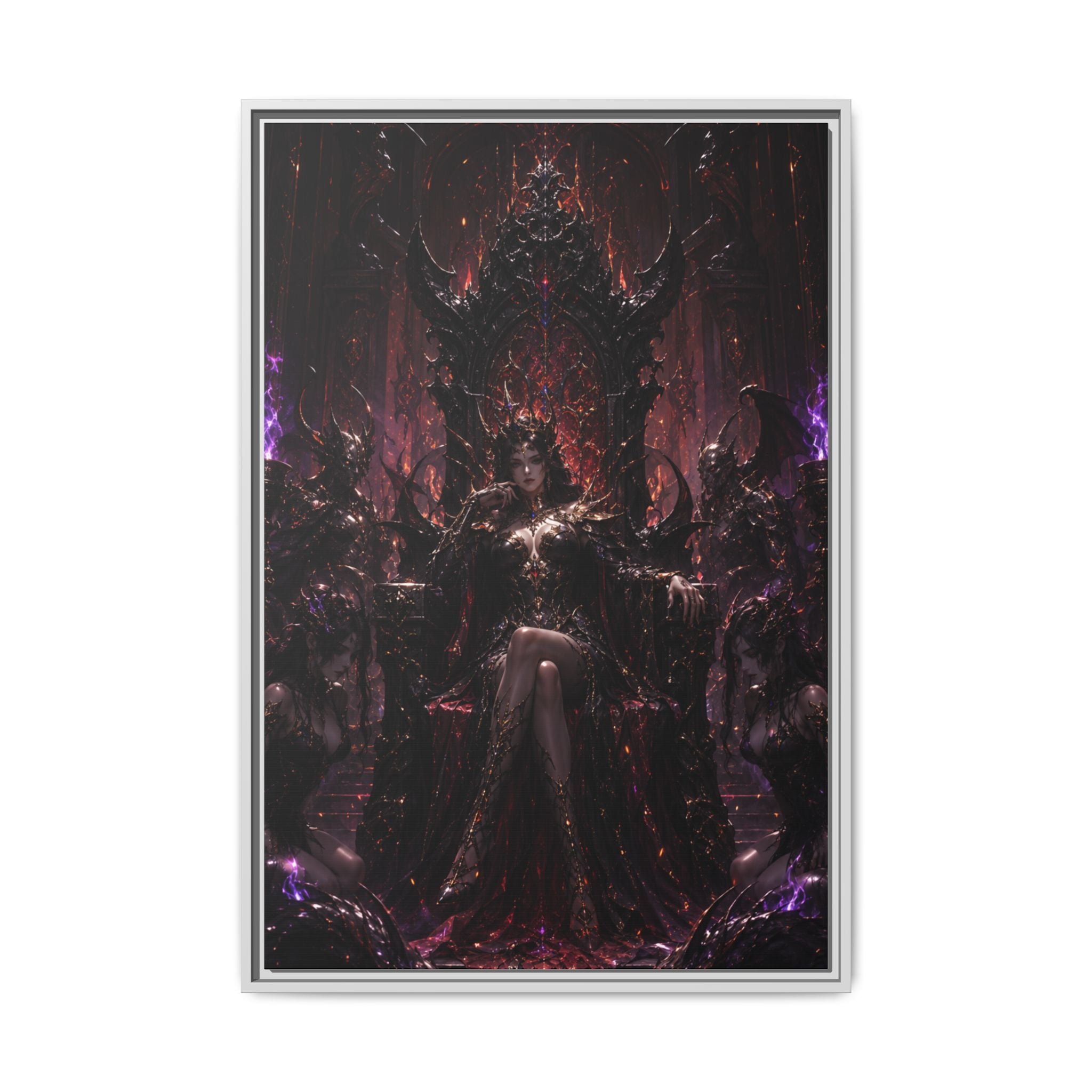 Dark Fantasy Queen Matte Canvas Framed Art