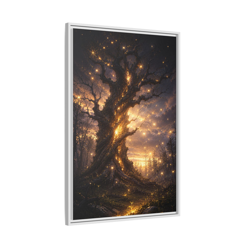 Enchanted Tree Matte Canvas Print — Framed Fantasy Wall Art