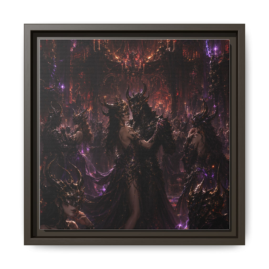 Framed Matte Canvas — Dark Fantasy Demon Lord Wall Art