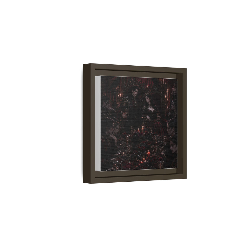 Gothic Victorian Dinner Party Matte Framed Canvas