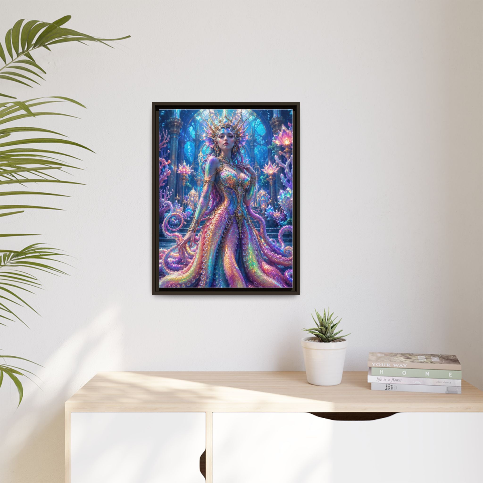 Rainbow Sea Empress Matte Canvas Print (Framed)