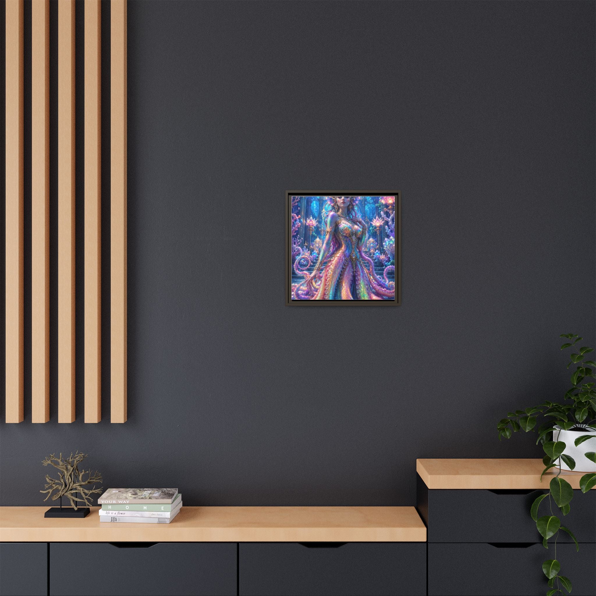 Rainbow Sea Empress Matte Canvas Print (Framed)