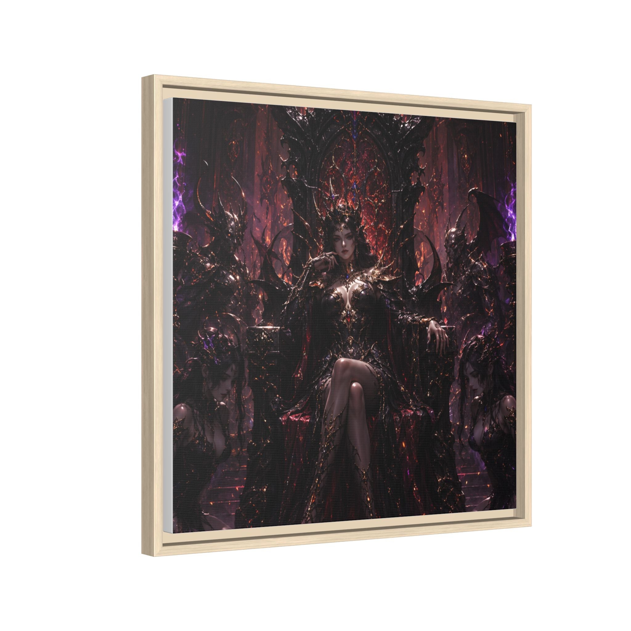 Dark Fantasy Queen Matte Canvas Framed Art