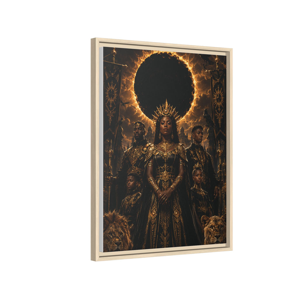 Regal Eclipse Matte Canvas Print — Framed Art Poster