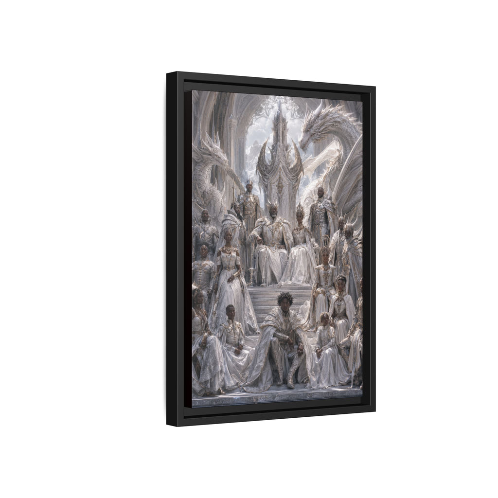 Fine Art Paper Print — Regal Dragon Court Fantasy Art Print
