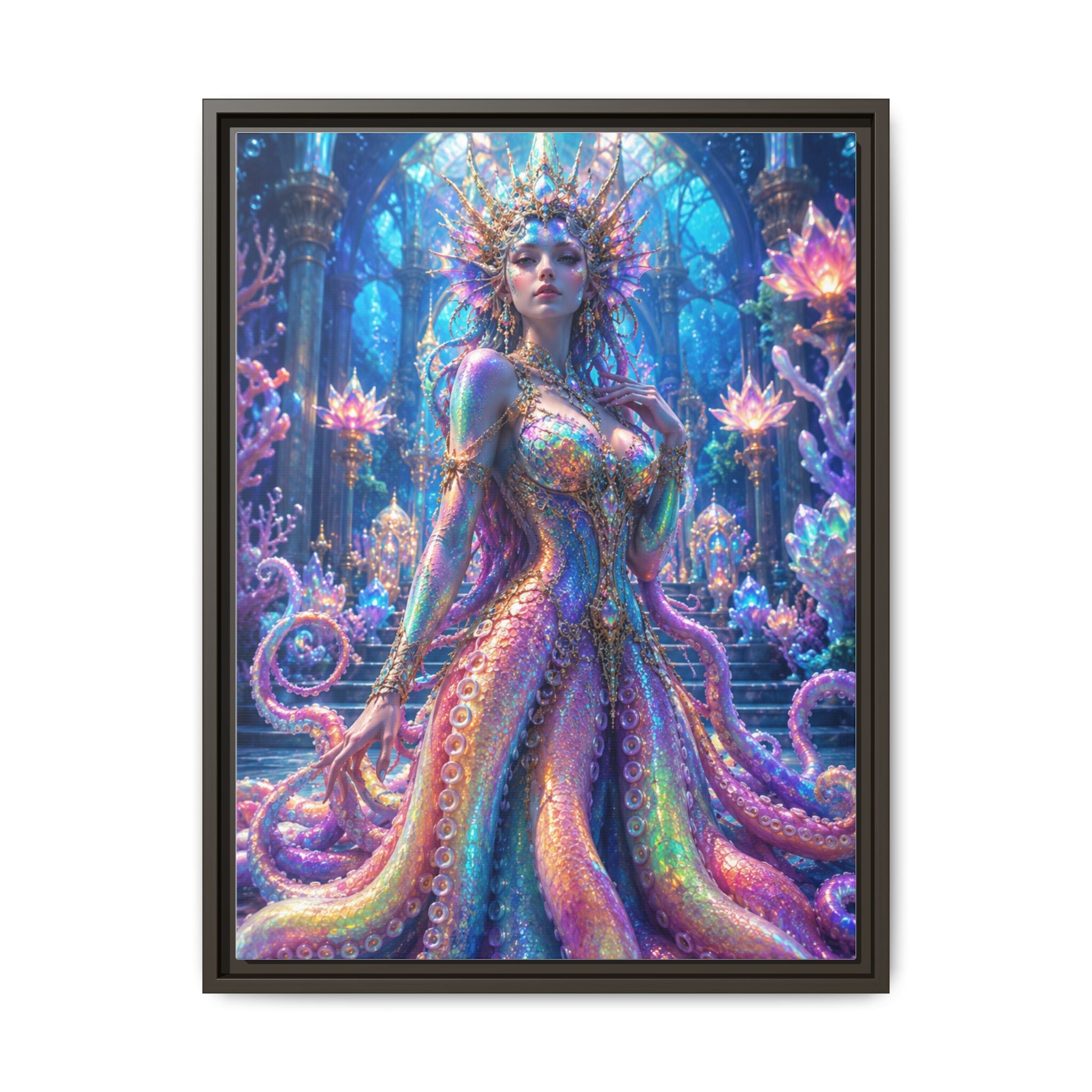 Rainbow Sea Empress Matte Canvas Print (Framed)