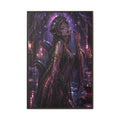 Gothic Fantasy Goddess Fine Art Paper Print — Dark Purple Wall Art