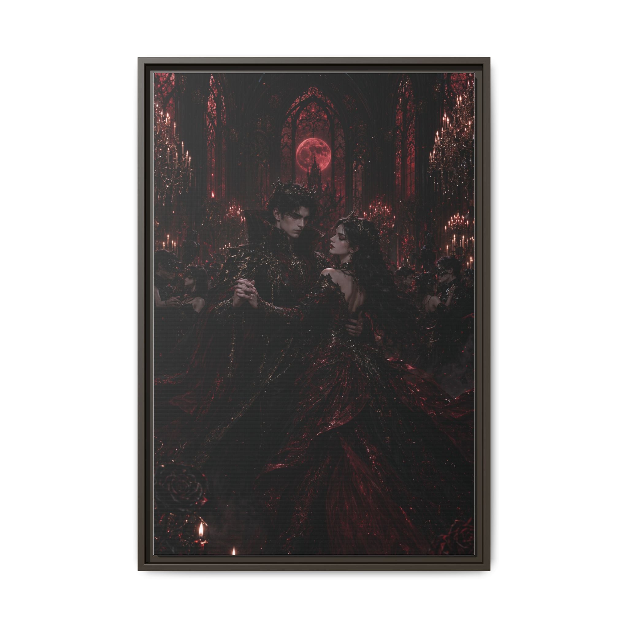 Gothic Romance Matte Canvas Print (Framed)