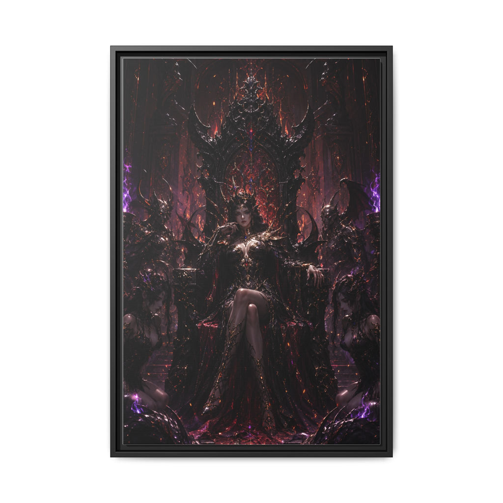 Dark Fantasy Queen Matte Canvas Framed Art