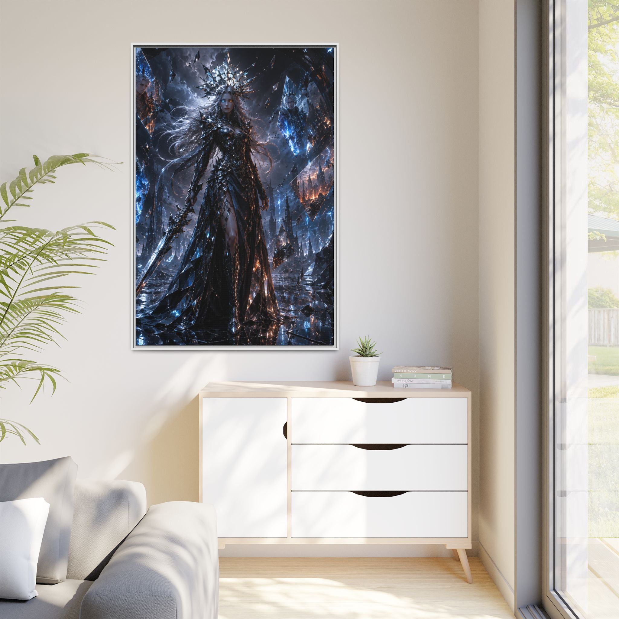 Dark Fantasy Queen Matte Canvas Print — Framed Wall Art