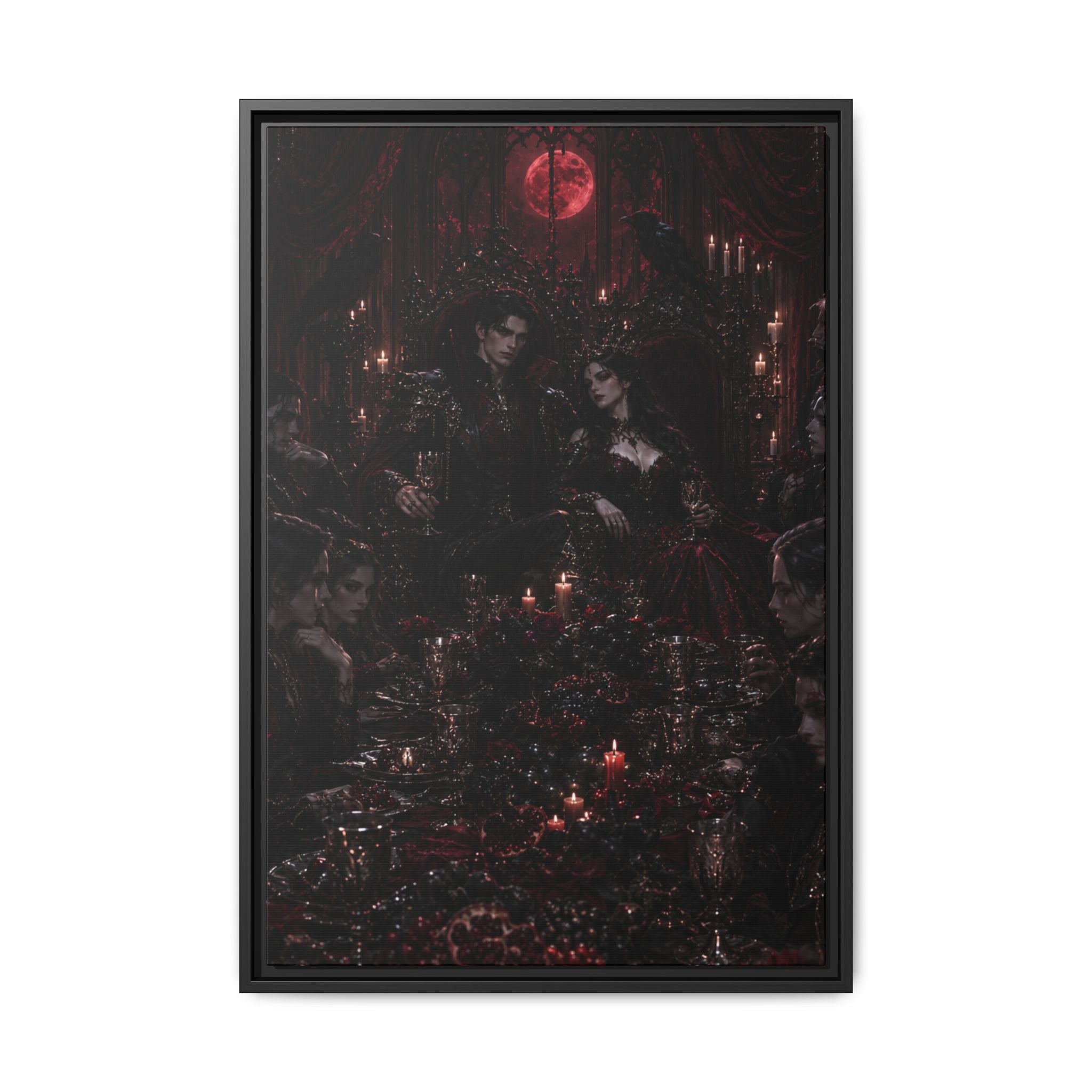 Gothic Victorian Dinner Party Matte Fine Art Paper Print