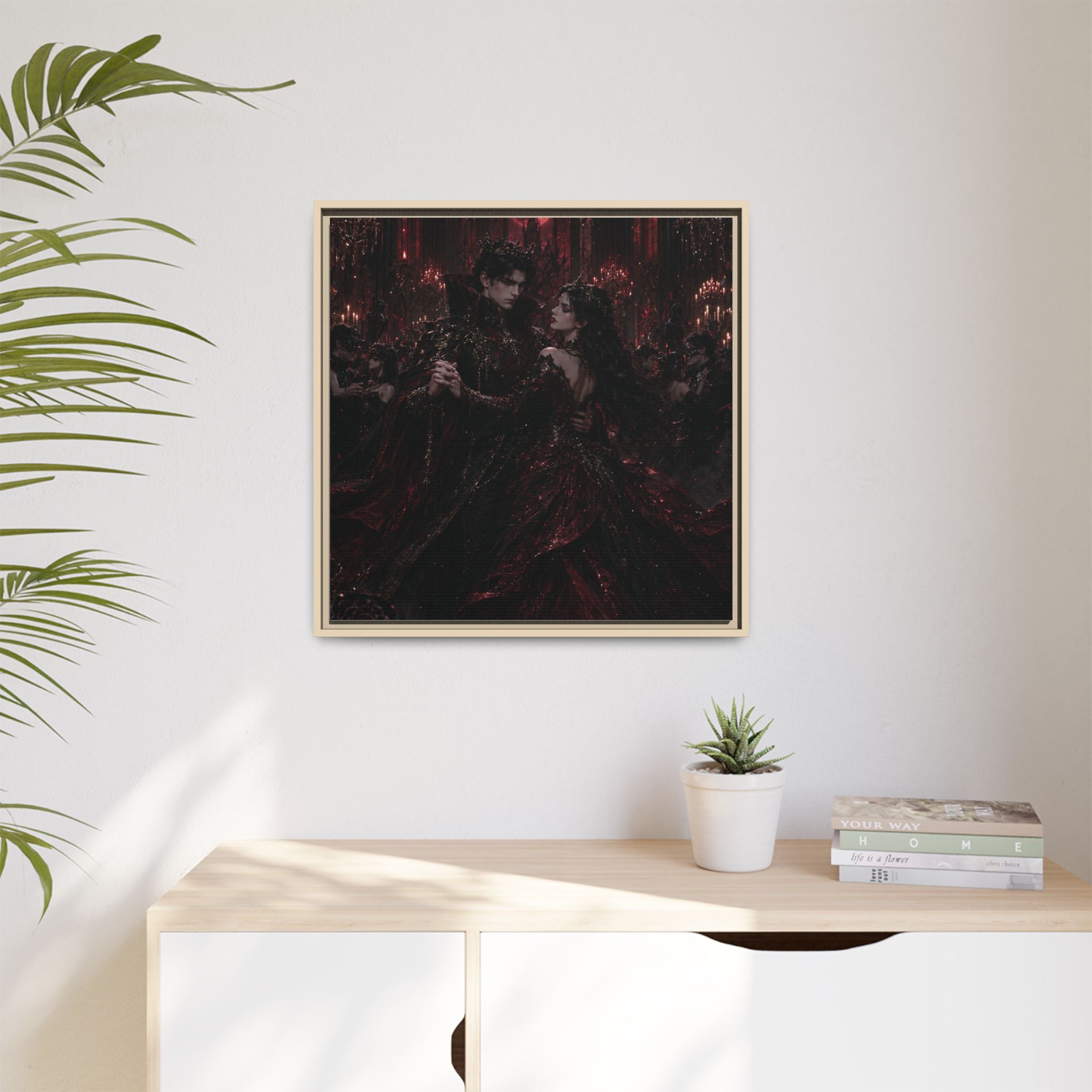 Gothic Romance Matte Canvas Print (Framed)