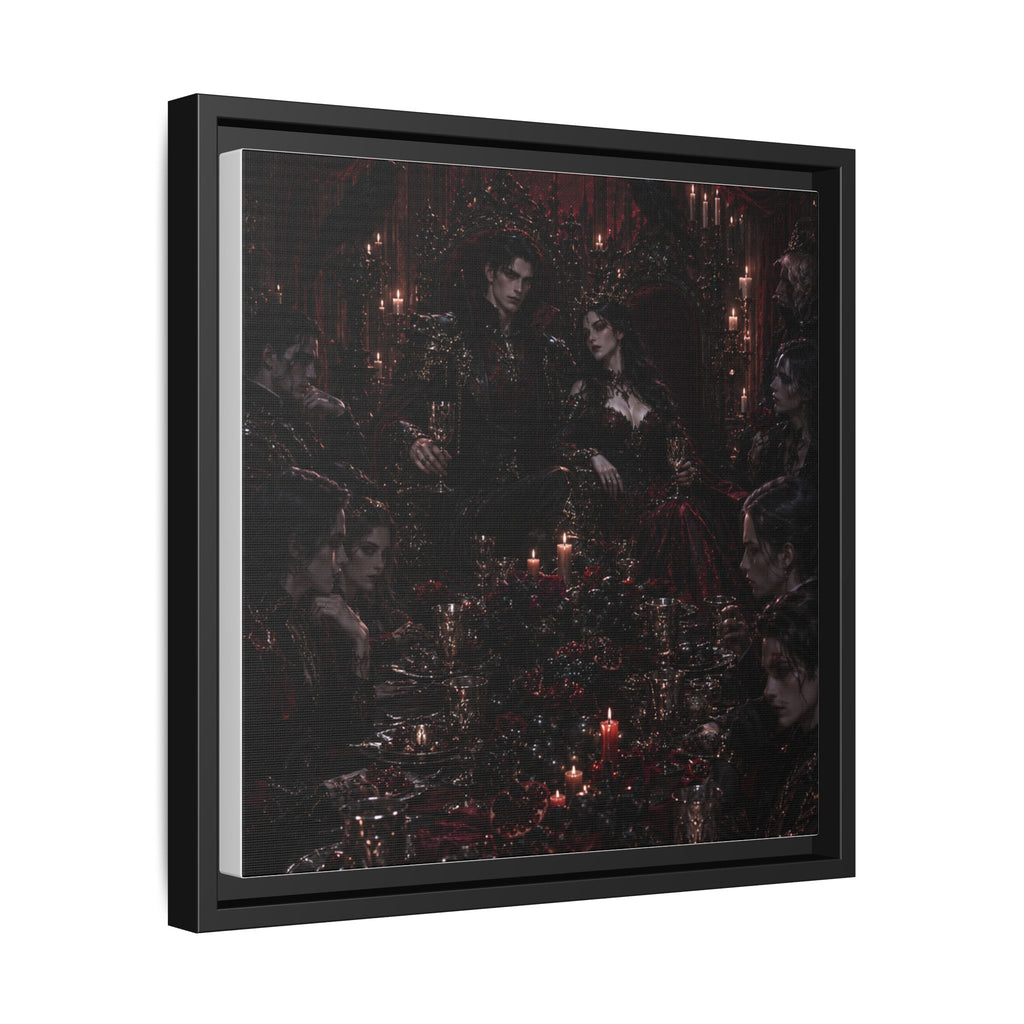 Gothic Victorian Dinner Party Matte Framed Canvas