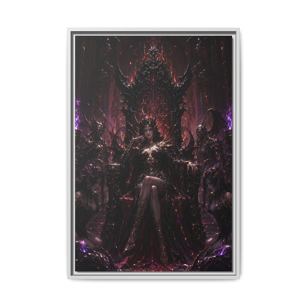 Dark Fantasy Queen Matte Canvas Framed Art