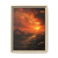 Fine Art Paper Print — Fiery Sunset Apocalyptic Landscape