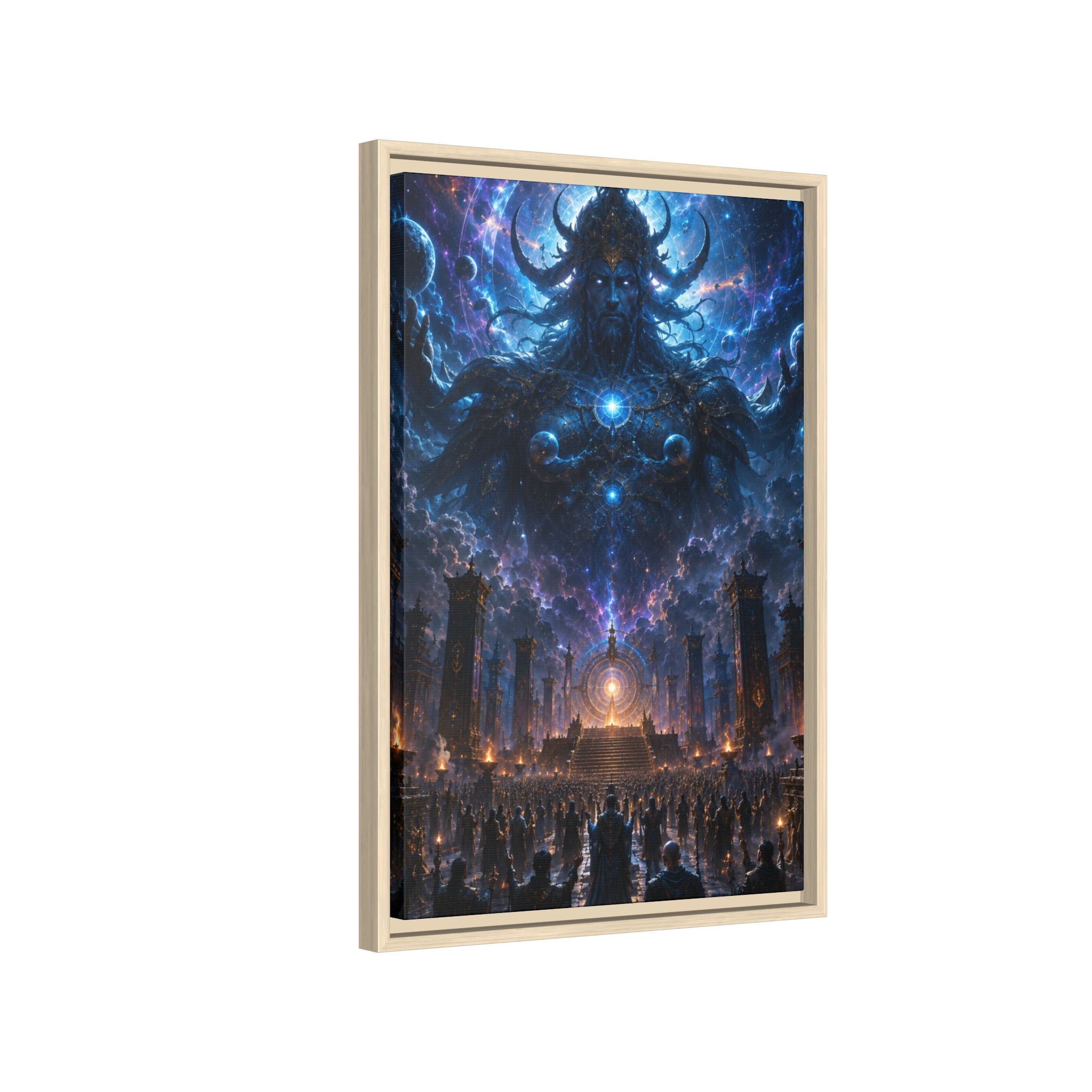 Fine Art Paper Print - Cosmic Eldritch Deity Scene